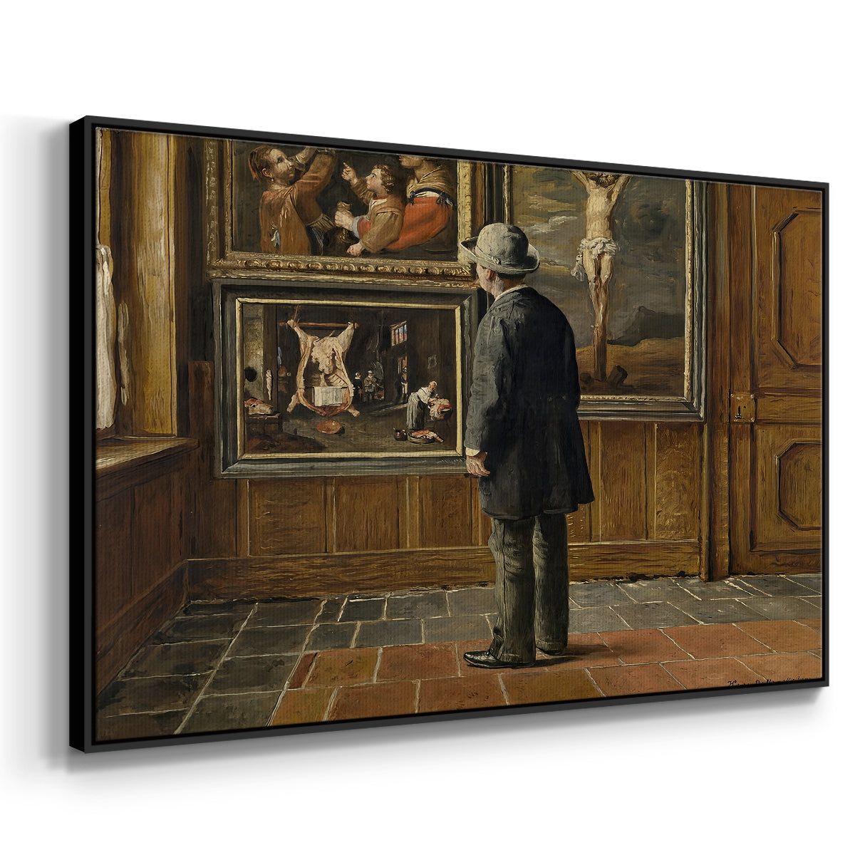 The Picture Lover, 1884 - Floater Framed Canvas Print