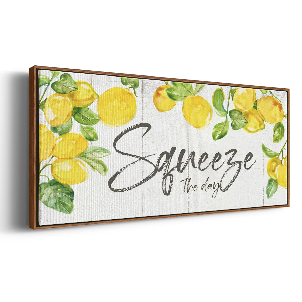 Lemon Squeeze - Floater Framed Canvas Print