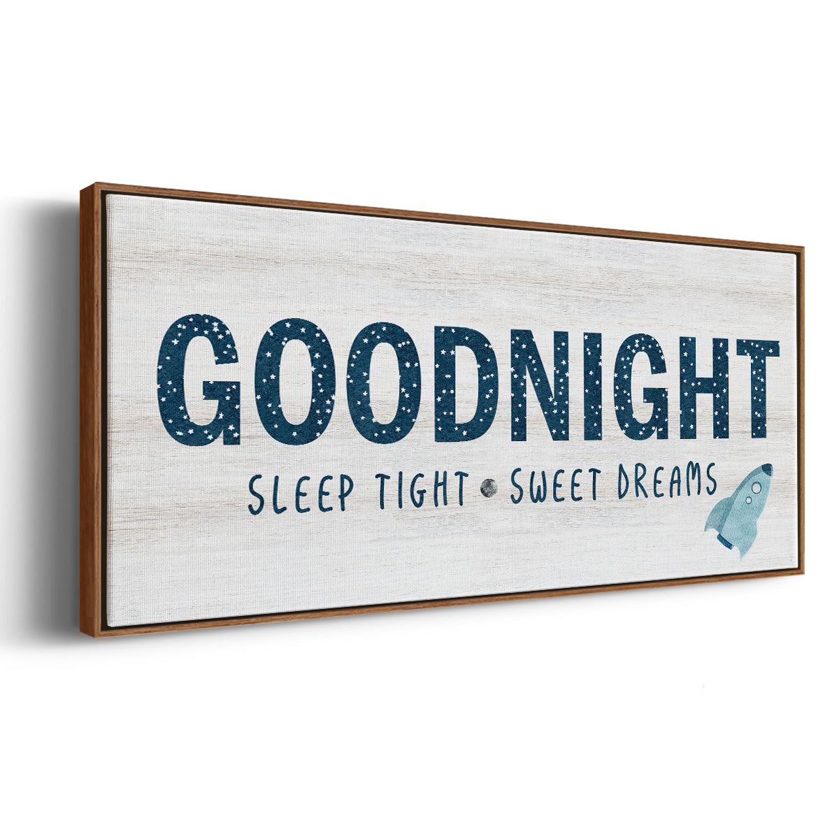 Sleep Tight Sweet Dreams - Floater Framed Canvas Print