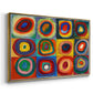Color Study: Squares with Concentric Circles, 1913 - Floater Framed Canvas Print