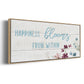 Happiness Blooms - Floater Framed Canvas Print
