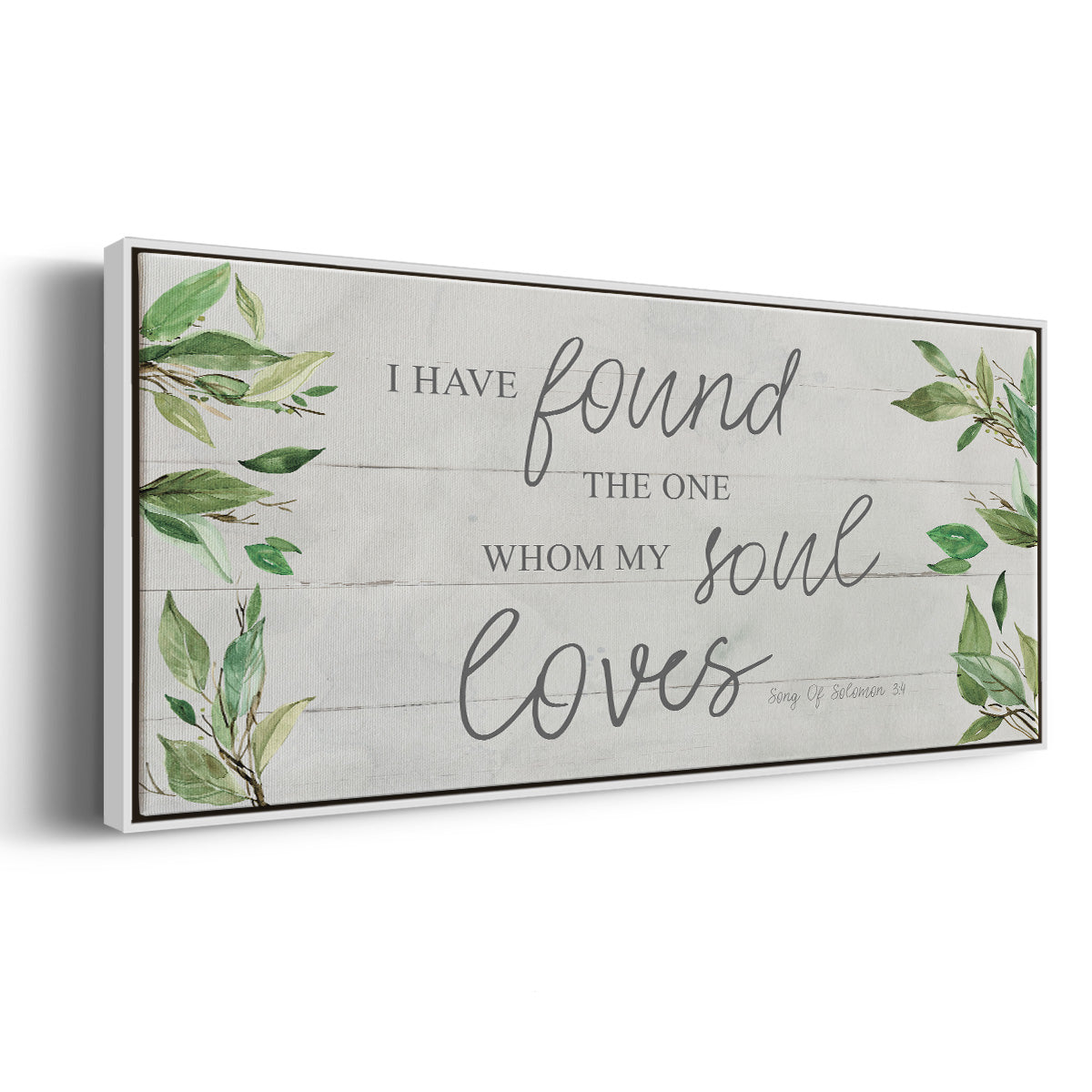 Soul Loves - Floater Framed Canvas Print