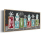 Navidad Blocks - Floater Framed Canvas Print