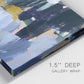 Close-up view of wrapped canvas corner featuring icy abstract arctic ledge.