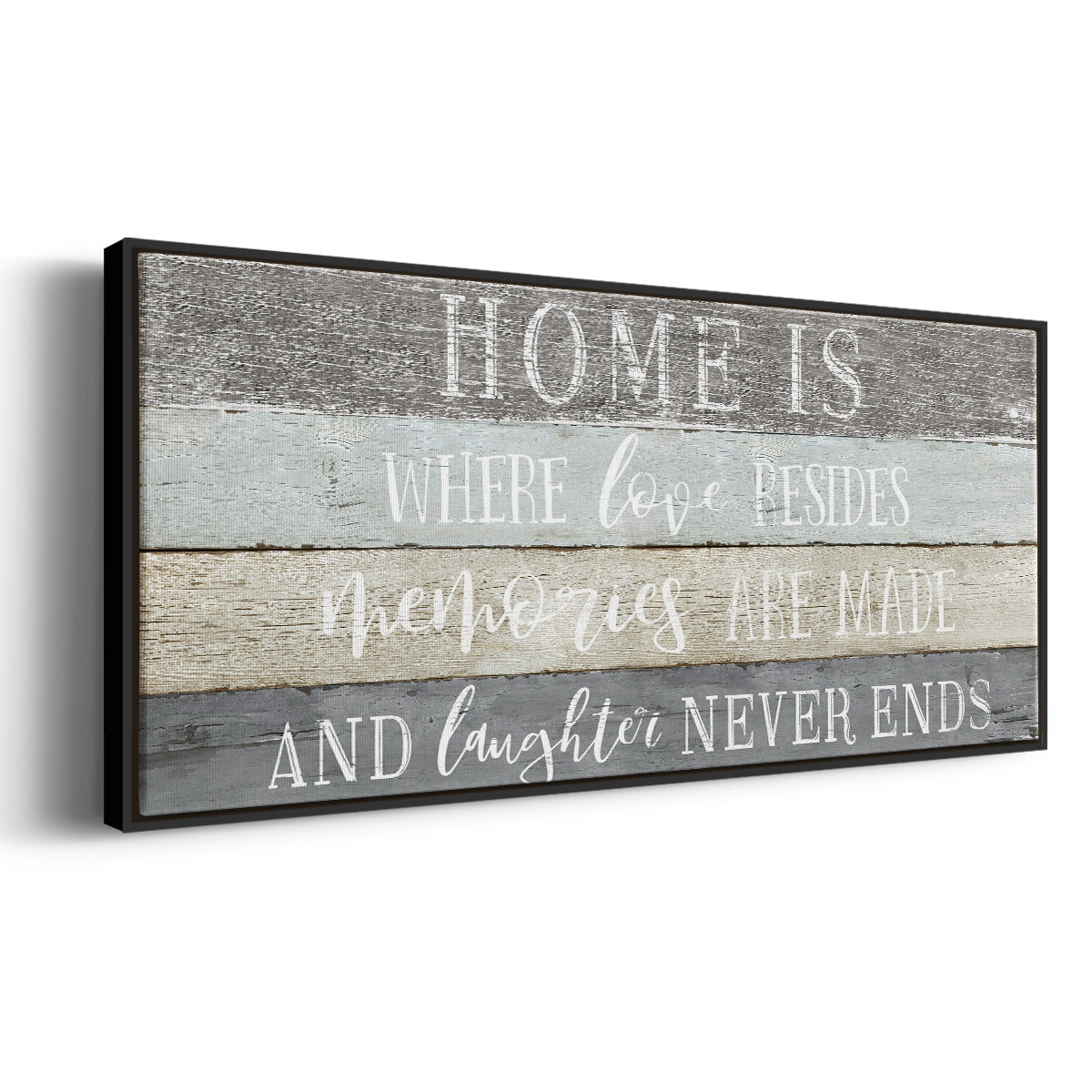 Home Is Where - Floater Framed Canvas Print