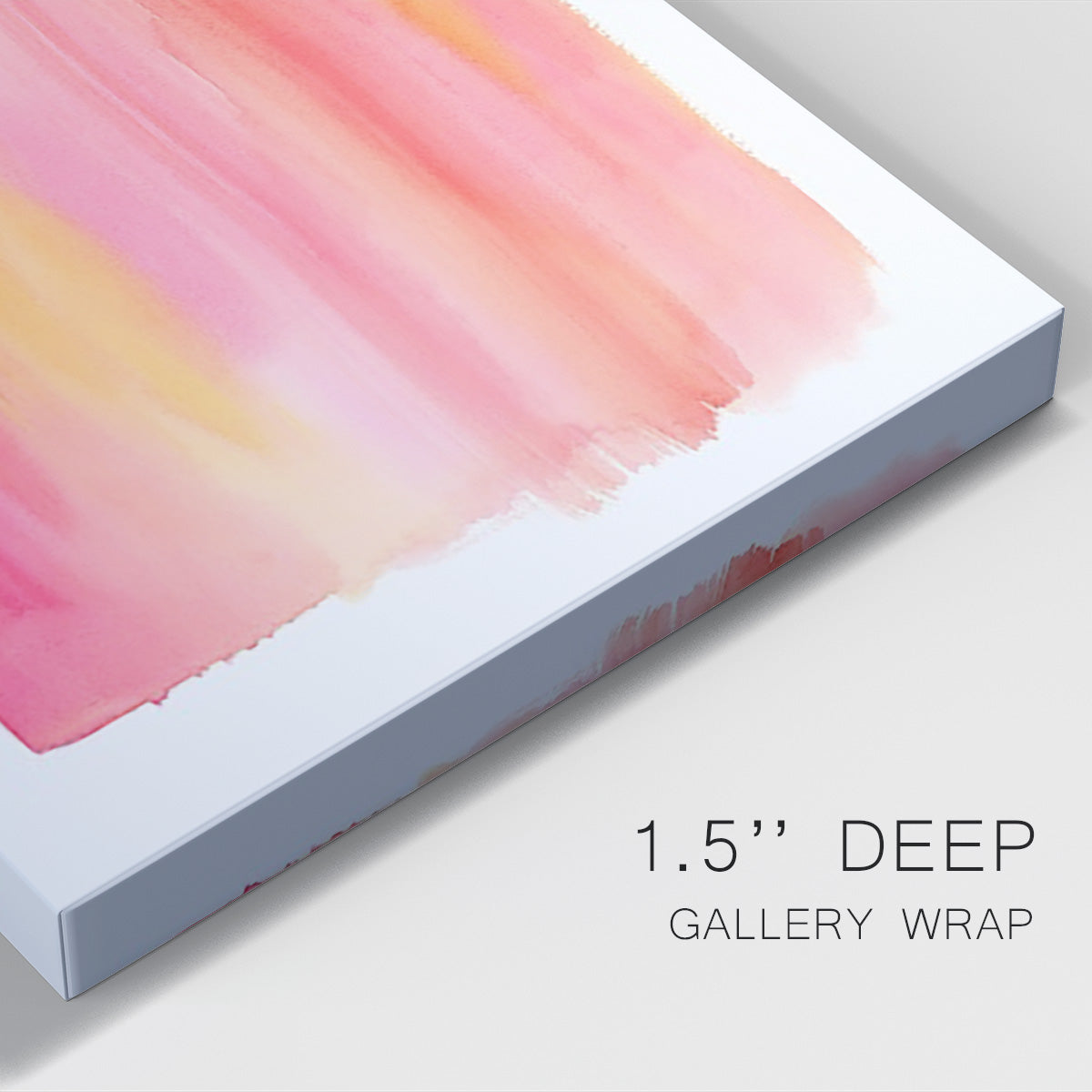 Summer Sherbet Wash I Premium Gallery Wrapped Canvas - Ready to Hang