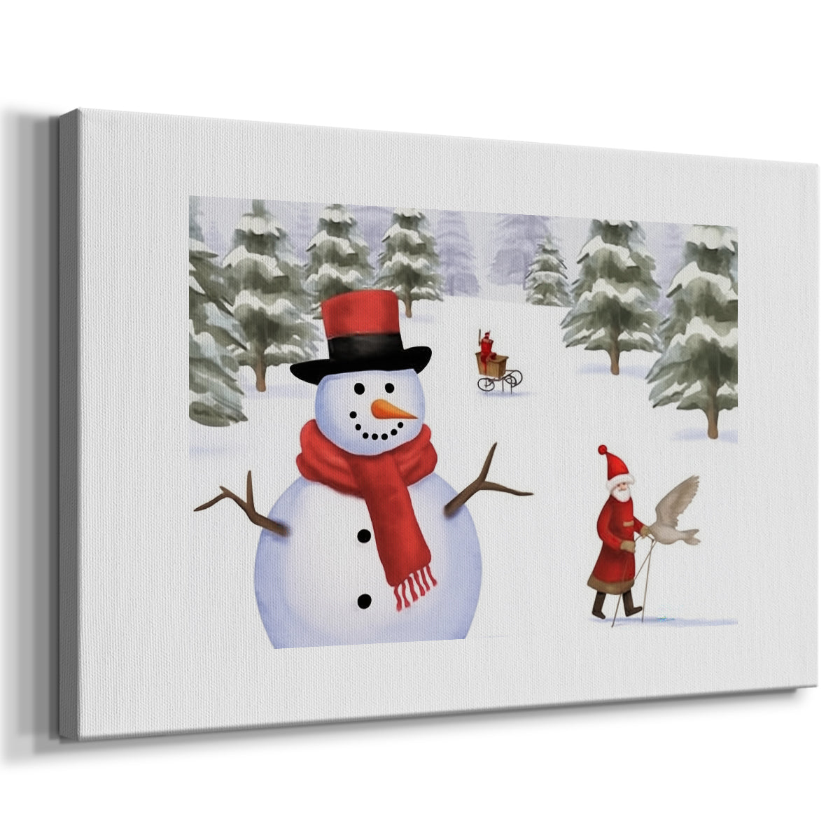 Pearled Fir at Dawn - Canvas Art Print