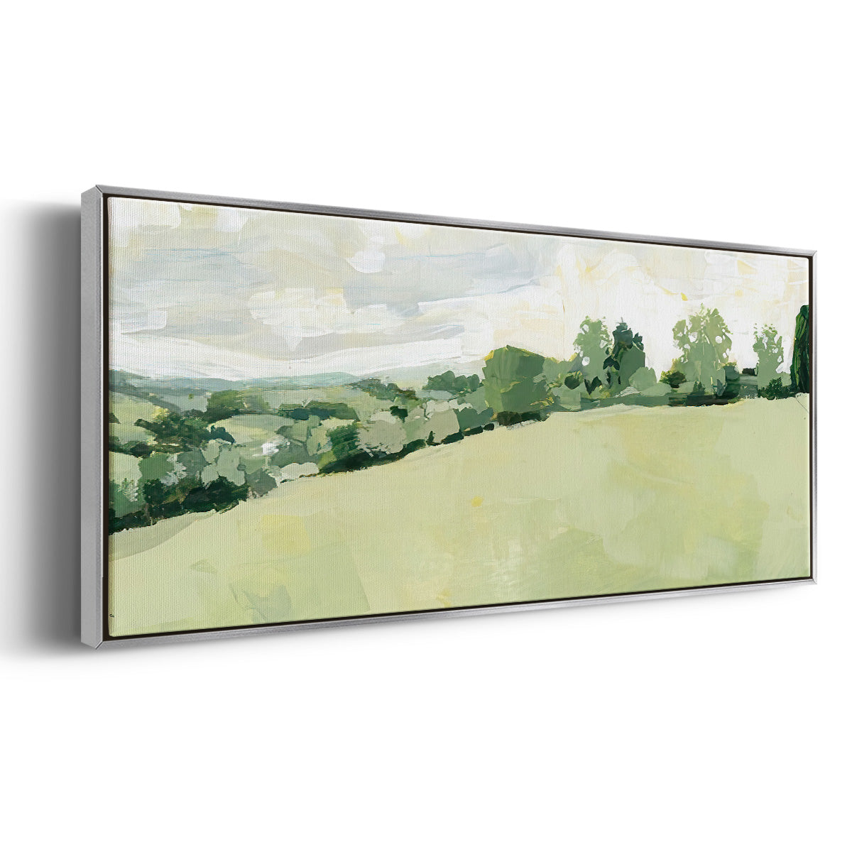 Pearly Pasture II - Floater Framed Canvas Print