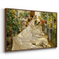 Sewing the Sail, 1896 - Floater Framed Canvas Print
