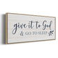 Give It To God - Floater Framed Canvas Print