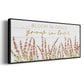 Grow in Love - Floater Framed Canvas Print