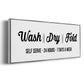Wash Dry Fold - Floater Framed Canvas Print