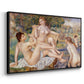 The Large Bathers, 1884-1887 - Floater Framed Canvas Print