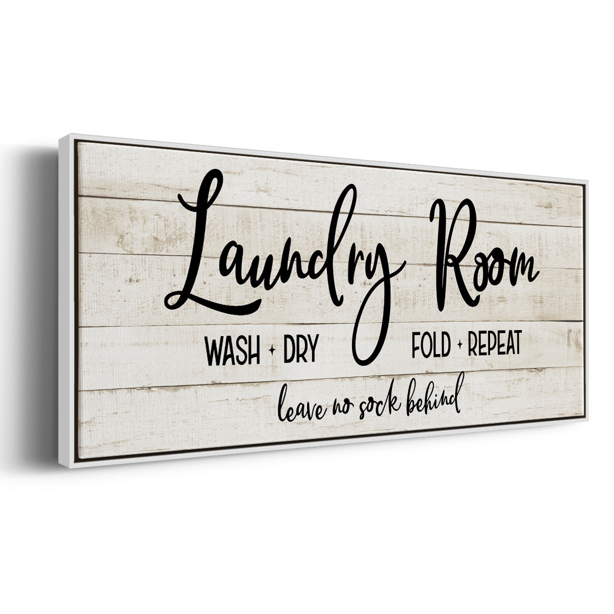 Leave No Sock Behind - Floater Framed Canvas Print