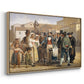 A Charlatan Selling Blacking in the Piazza Barberini in Rome, c. 1840-1849 - Floater Framed Canvas Print