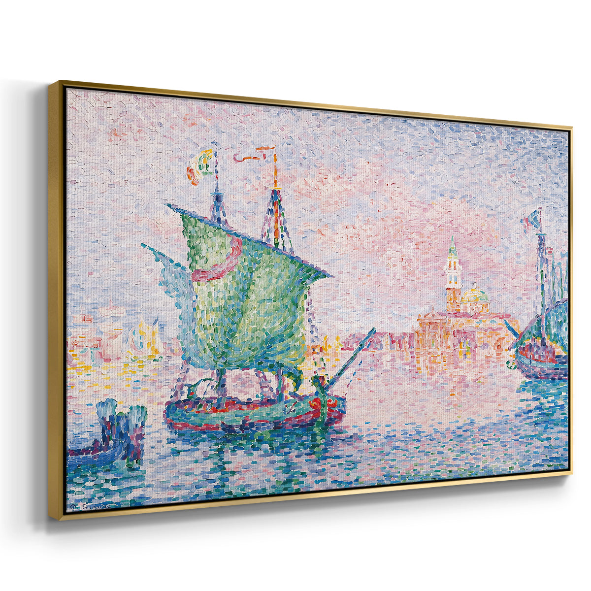 Venice, the Pink Cloud, 1909 - Floater Framed Canvas Print