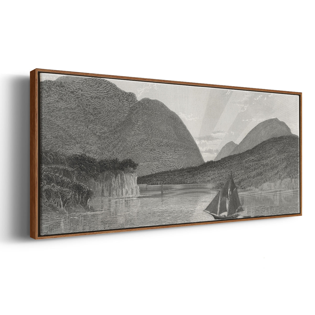 Mount Desert, Coast of Maine - Floater Framed Canvas Print