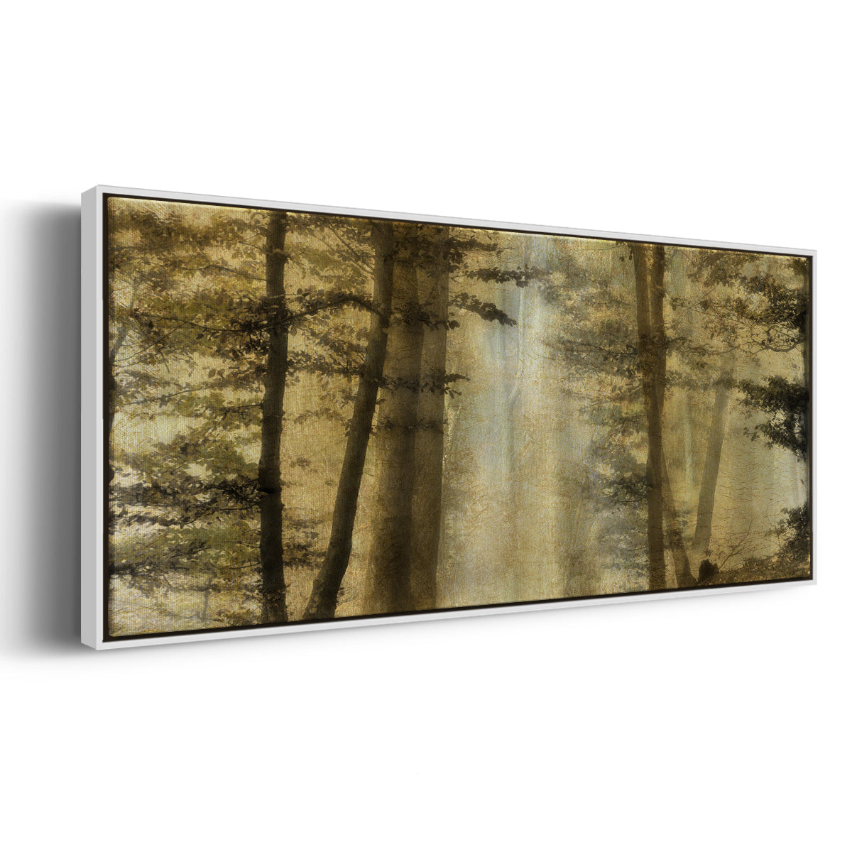 Golden Magic - Floater Framed Canvas Print