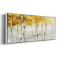 Golden Trees - Floater Framed Canvas Print