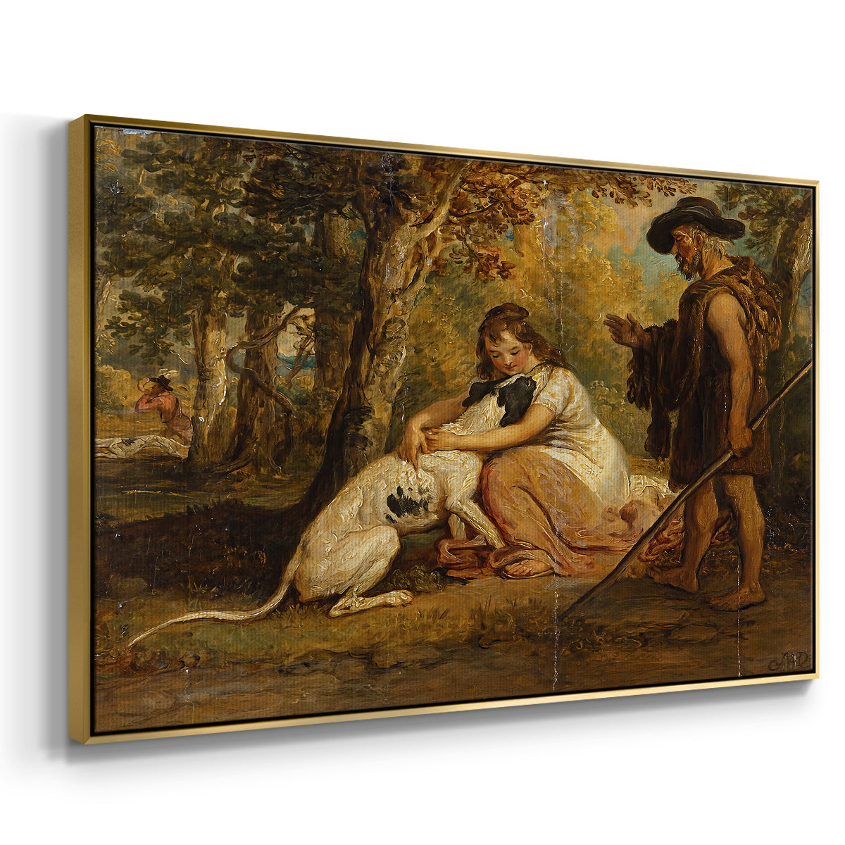 Measure for Measure, or The Biter Bit, 1840 - Floater Framed Canvas Print