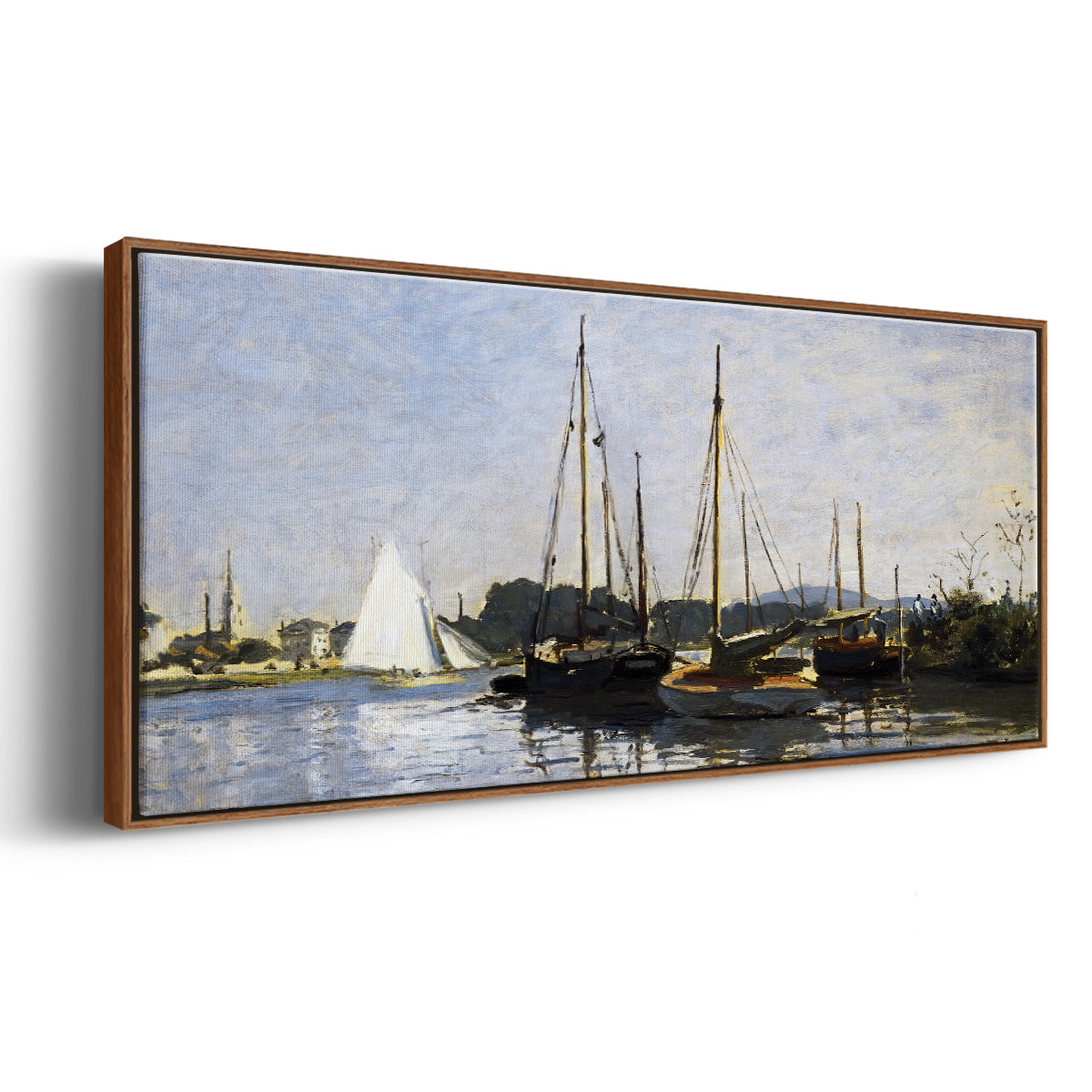 Pleasure Boats, 1872 - Floater Framed Canvas Print