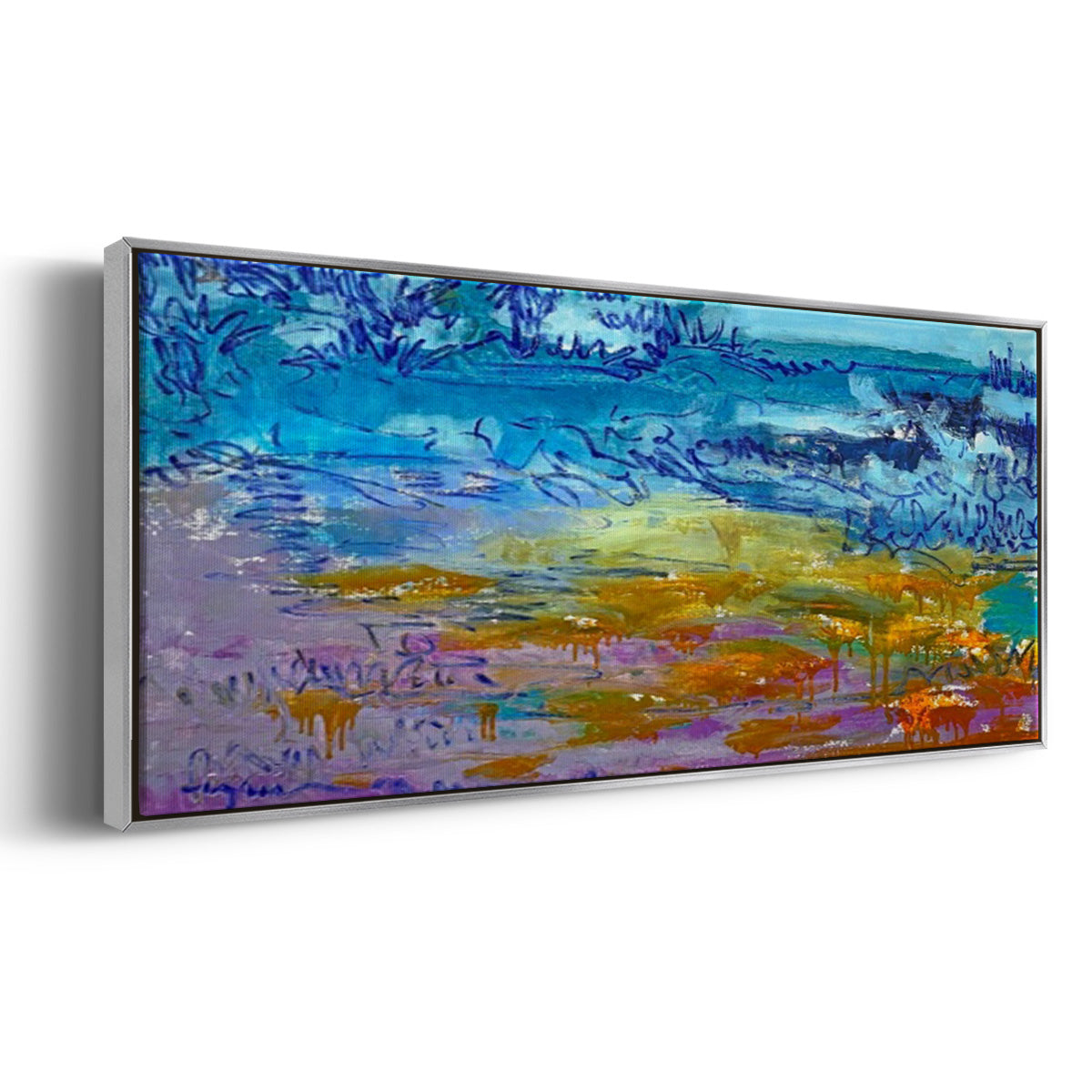 Dancing Heart - Floater Framed Canvas Print