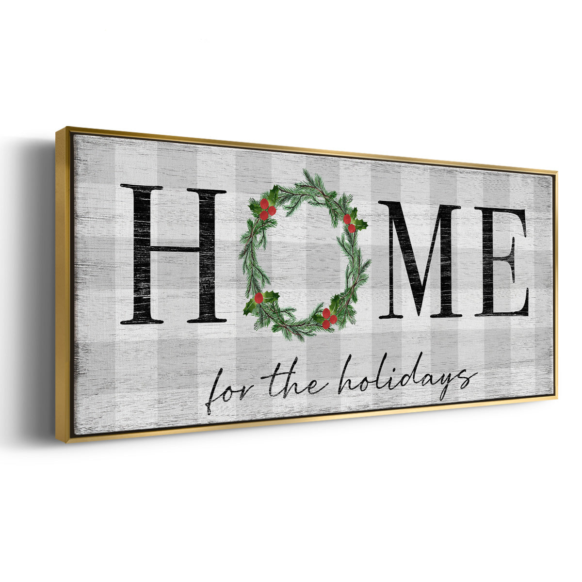 Home for the Holidays - Floater Framed Canvas Print