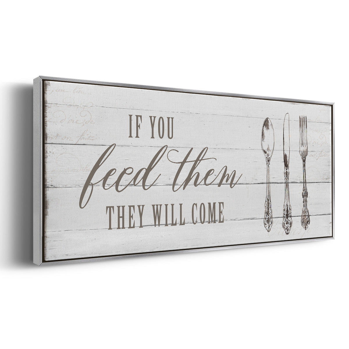 If You Feed Them - Floater Framed Canvas Print