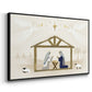 Away in a Manger Collection A - Framed Gallery Wrapped Canvas in Floating Frame