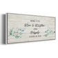 Floral Happily - Floater Framed Canvas Print