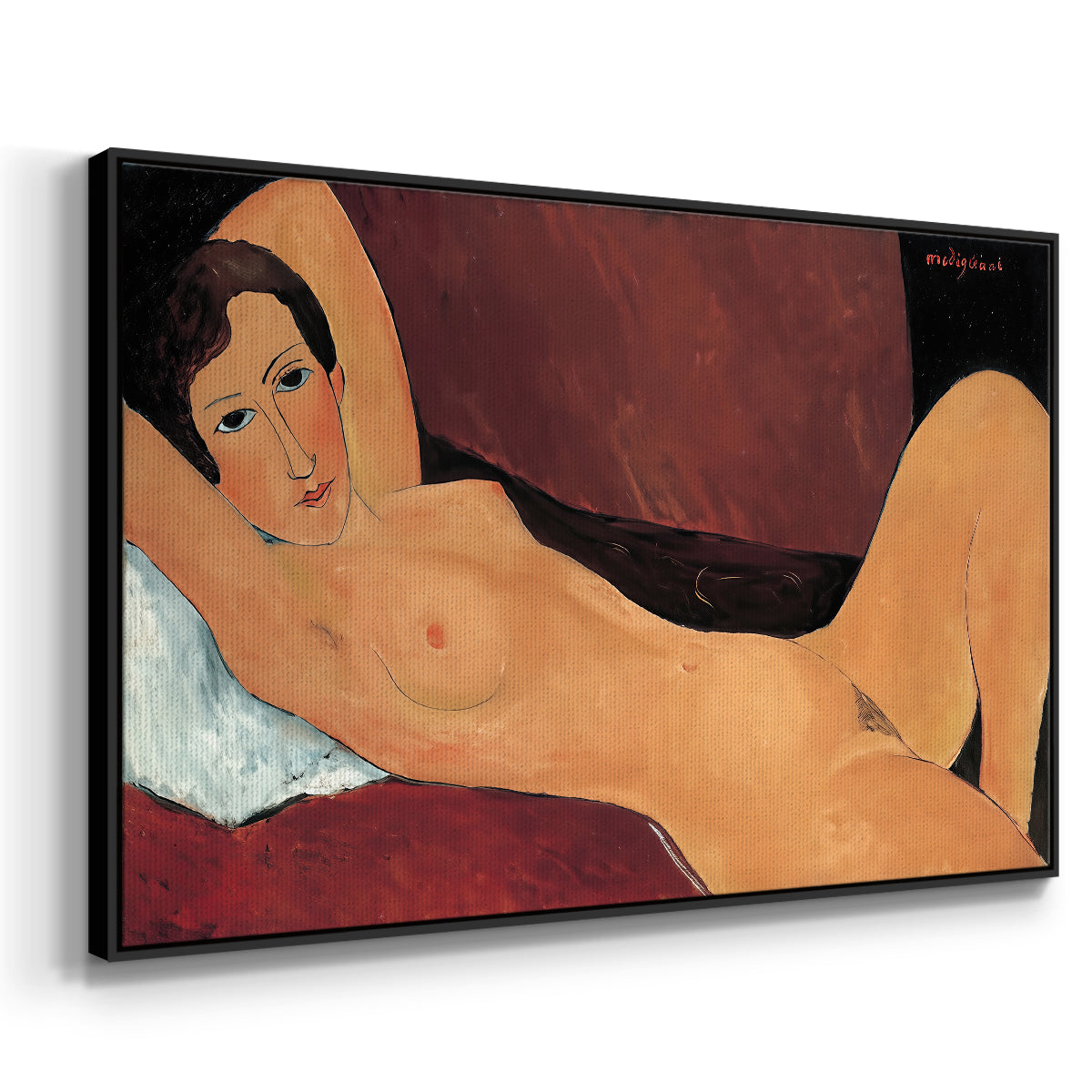 Reclining Nude (Nu couché), 1917 - Floater Framed Canvas Print