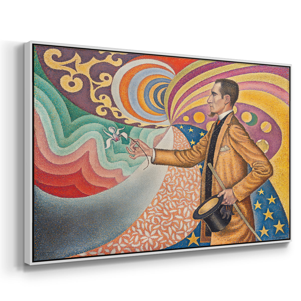 Portrait of Félix Fénéon, 1890 - Floater Framed Canvas Print