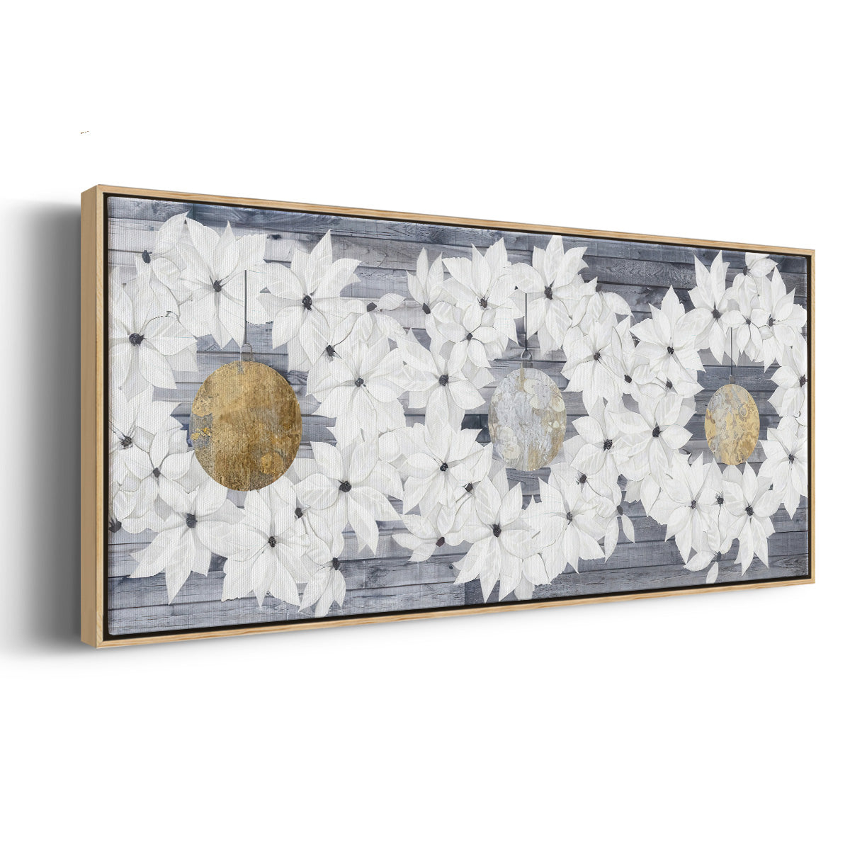 Sophisticated Christmas Collection H - Floater Framed Canvas Print
