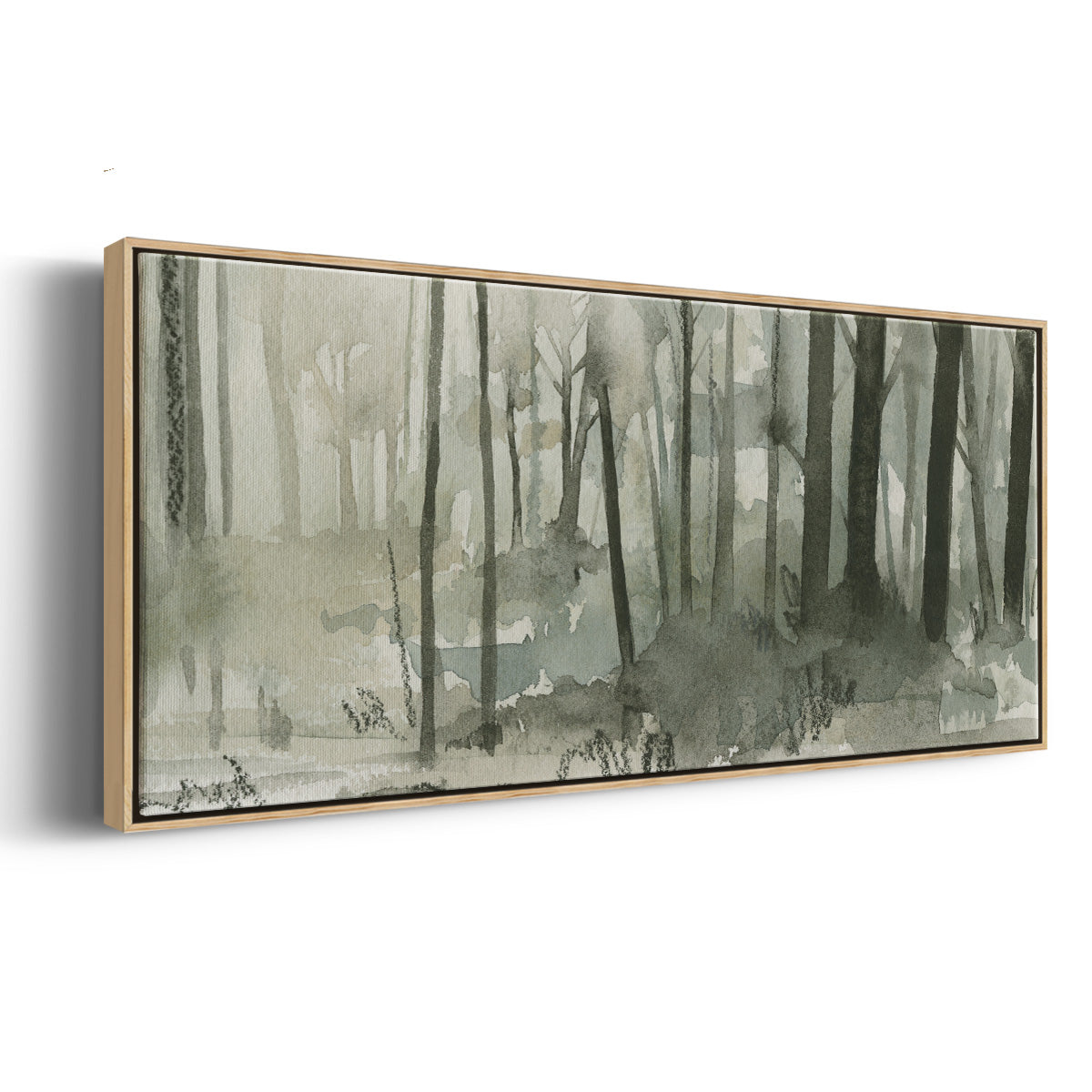 Into the Woods II - Floater Framed Canvas Print