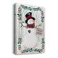 Folk Snowman Forest I - Gallery Wrapped Canvas