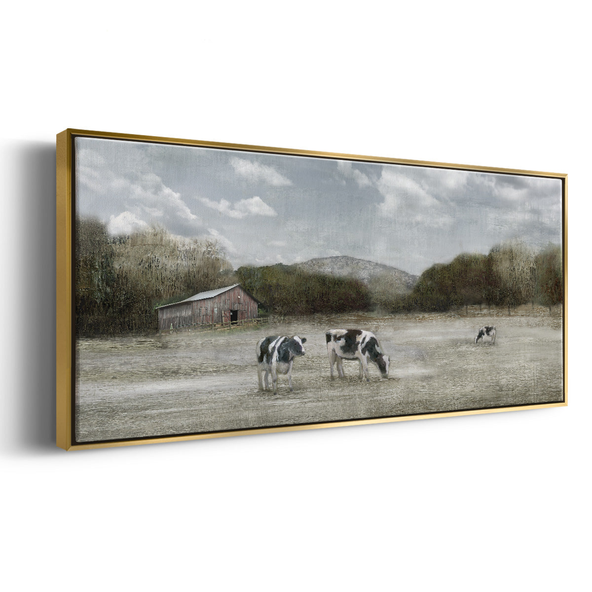 Country Satisfaction - Floater Framed Canvas Print