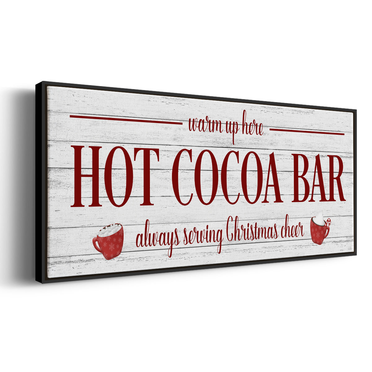 Hot Cocoa Bar - Floater Framed Canvas Print