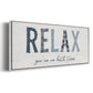 Relax - Floater Framed Canvas Print