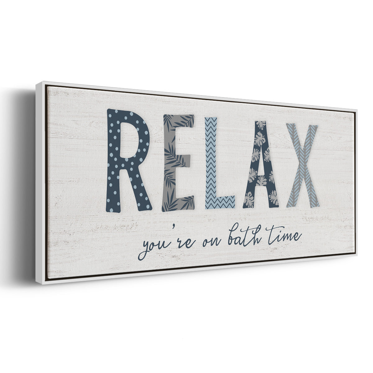 Relax - Floater Framed Canvas Print
