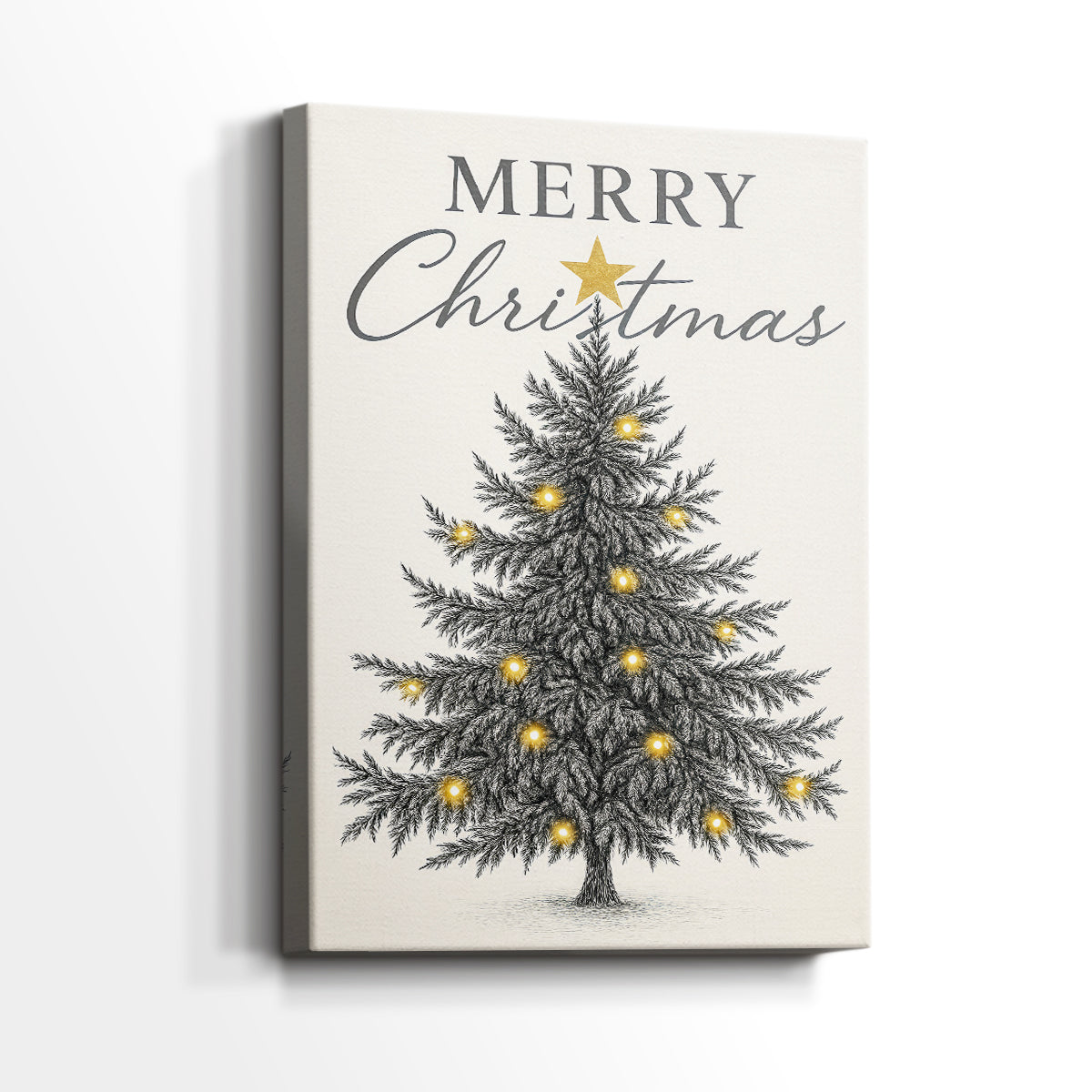 Pearled Blessing of Fir - Canvas Art Print