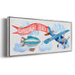 Dream Big Airplane - Floater Framed Canvas Print