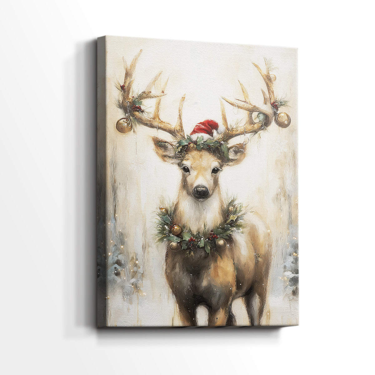 Tinsel-Gold Bells Parish - Canvas Art Print
