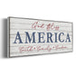 God Bless America - Floater Framed Canvas Print