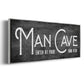Man Cave - Floater Framed Canvas Print