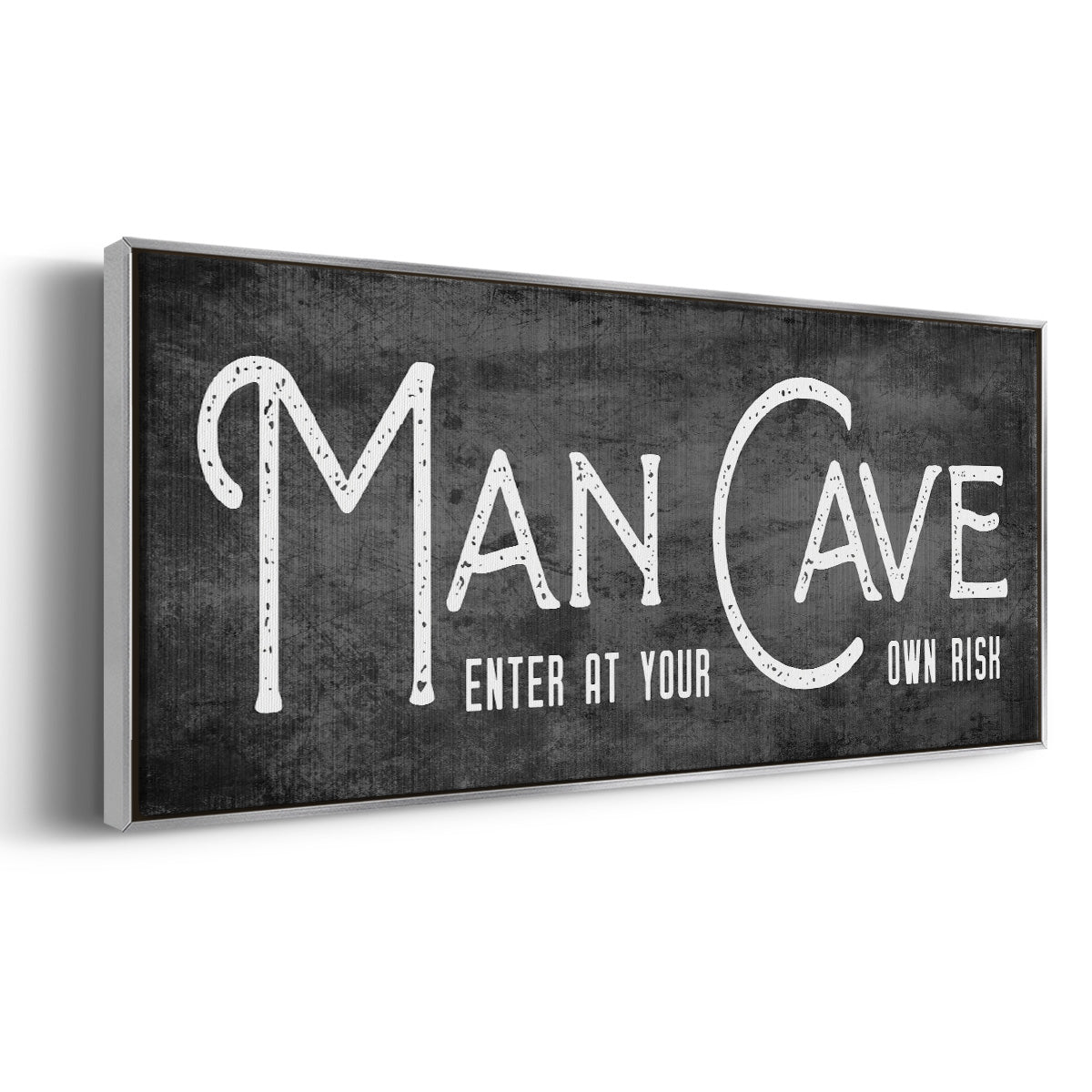 Man Cave - Floater Framed Canvas Print