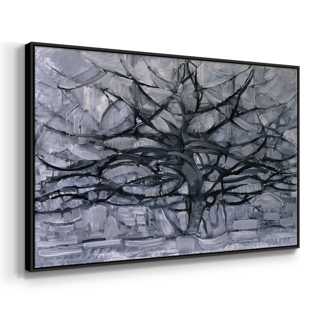 The Gray Tree, 1911 - Floater Framed Canvas Print