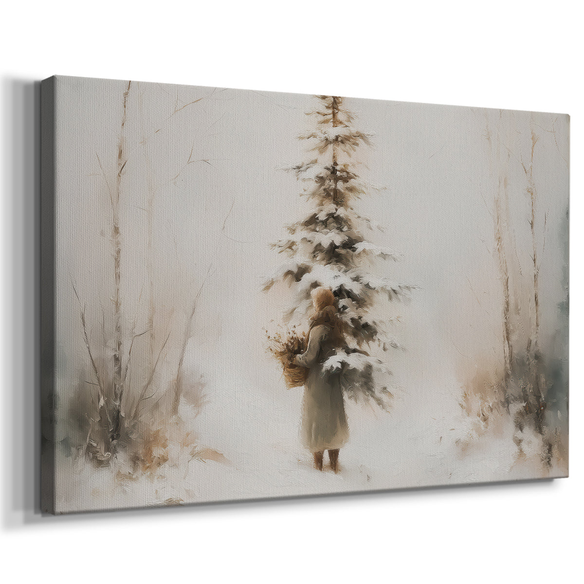 Frostlit Star Lane - Canvas Art Print