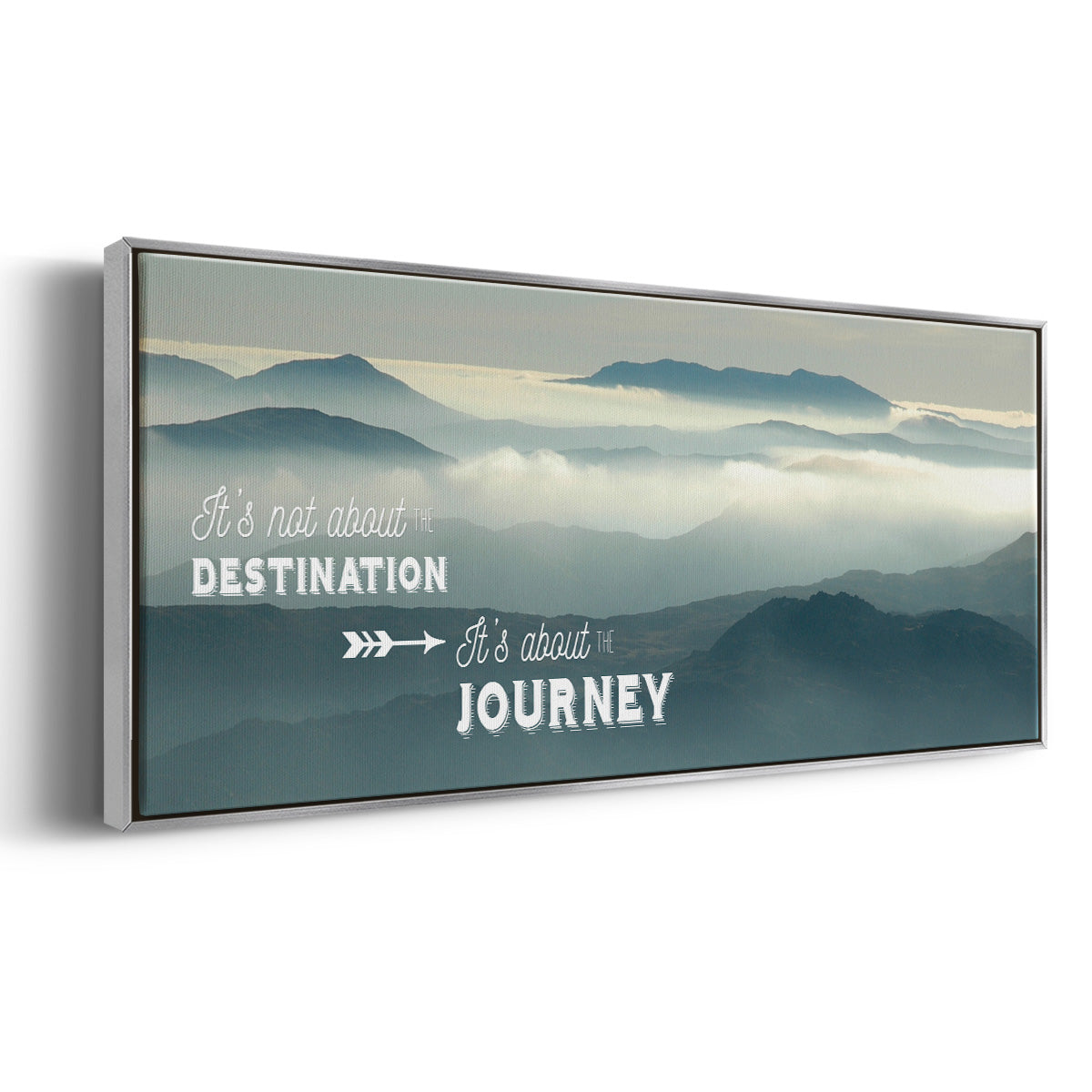 The Journey - Floater Framed Canvas Print