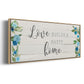 Love Builds - Floater Framed Canvas Print