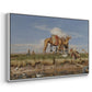 On the Banks of the Nile, Upper Egypt, 1876 - Floater Framed Canvas Print